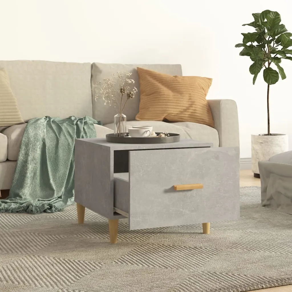 Tavolino Design Cemento 50x50x40 - Minimalismo Contemporaneo Living