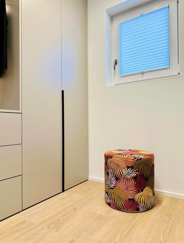 H.O.C.K. Copacabana Hocker rund Pouf ø45x45cm floral pink fuchsia