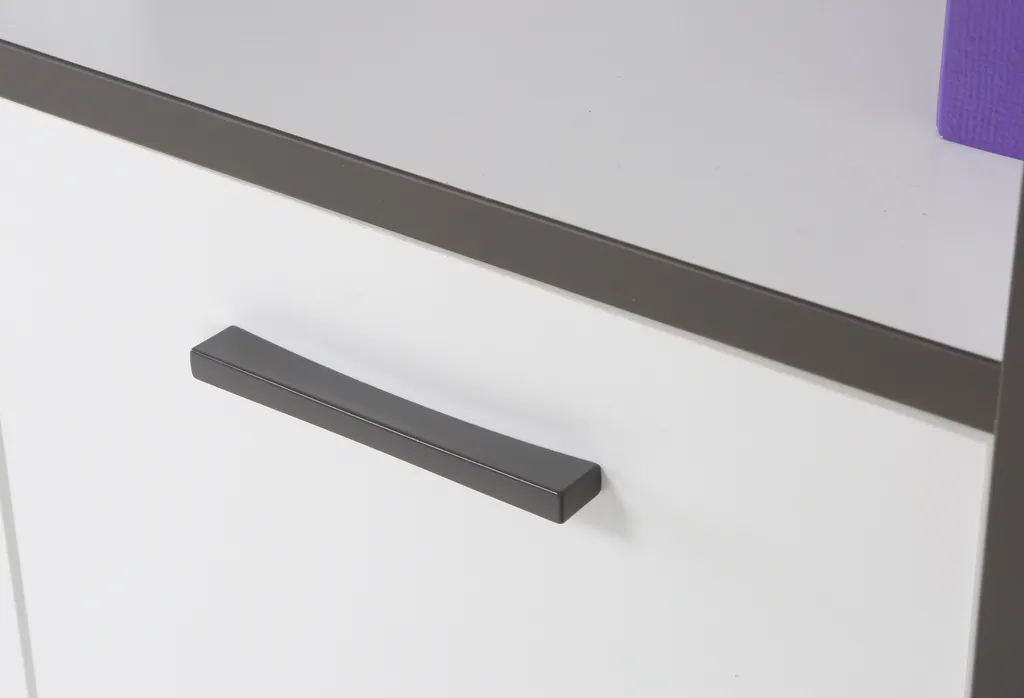 Rollcontainer KEFLAVIK Blanc et Anthrazit - Caisson de Bureau Mobile