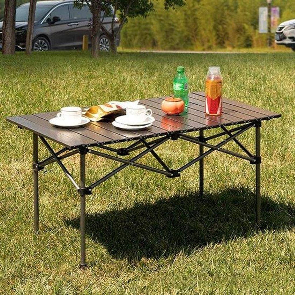 portable Strandtafel für Strand, Wanderungen, Trekking, Picknick, Rucksacktourismus, Camping, Sportveranstaltungen 55 x 95 x 50 cm