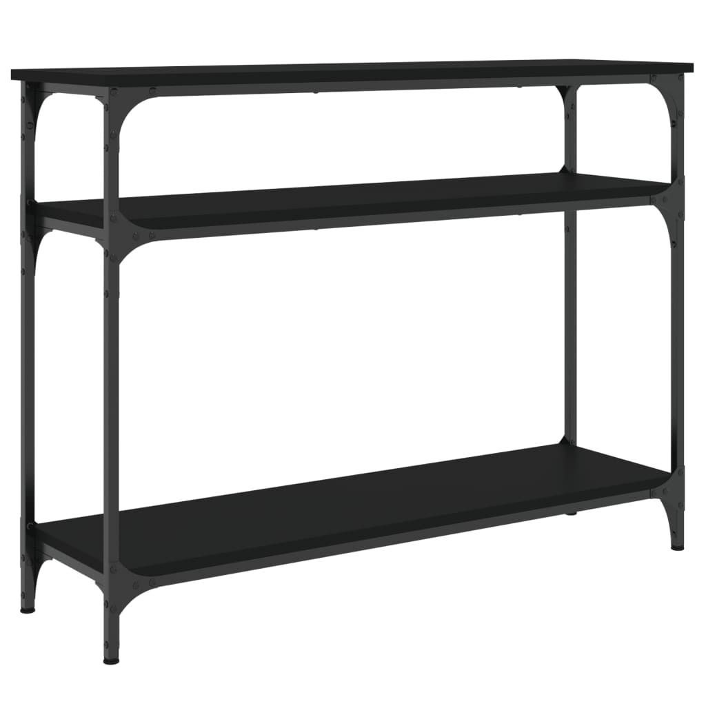 vidaXL Stolik konsola czarny 100x29x75 cm materiał Zdjęcie produktu 