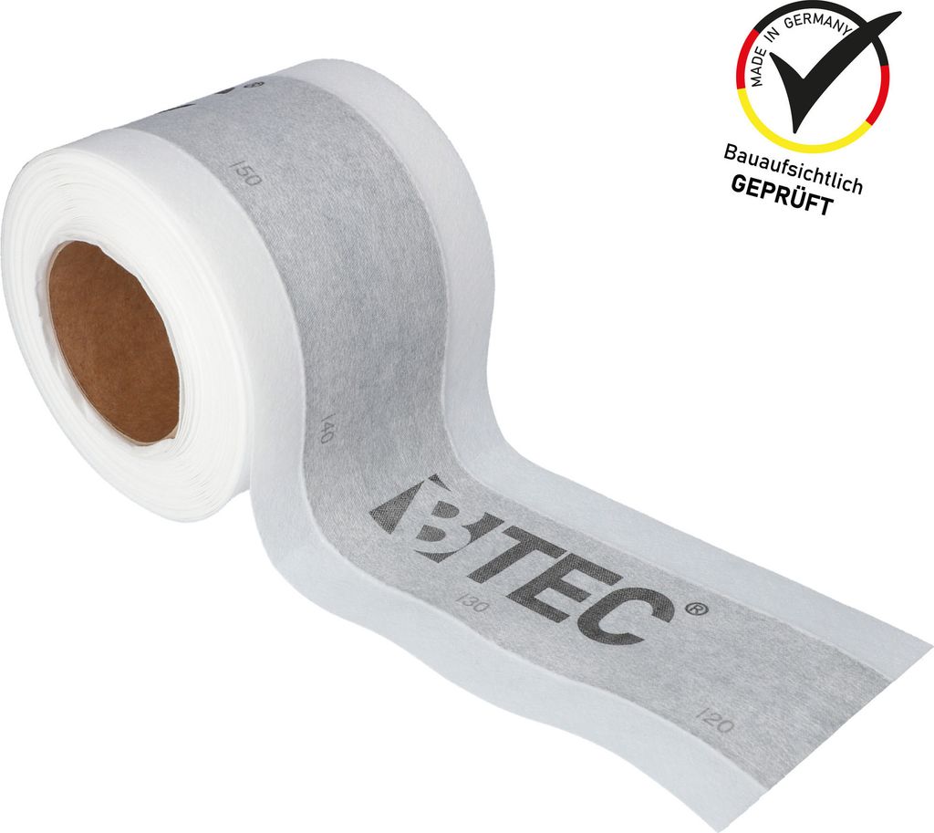 BTEC Profi-Flex Dichtband Breite 120 mm 20 Meter Länge für Dichtsets mit Dichtfolie/Flüssigfolie - Badabdichtung - Duschabdichtung Abdichtband D...