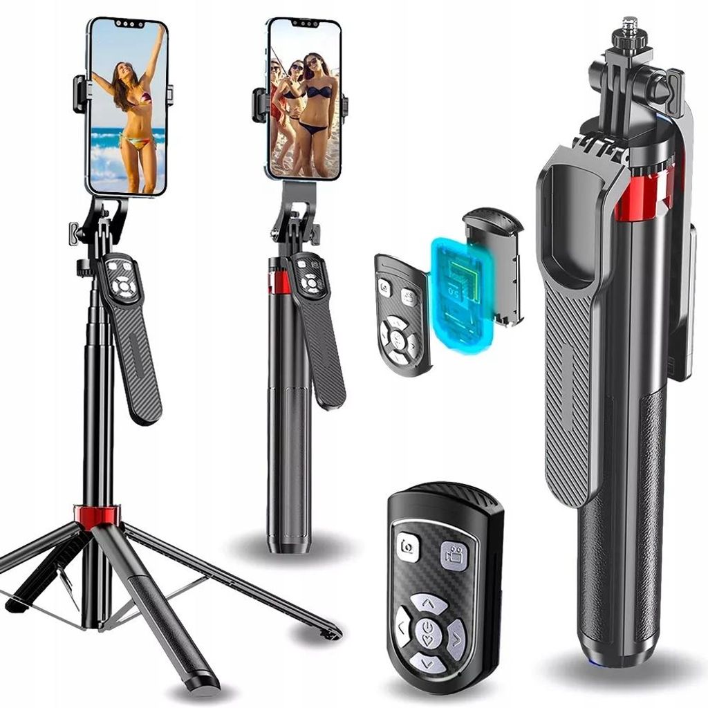 GearPro 4v1 selfie tyč se stativem 180 cm | Bluetooth Obrázek produktu 