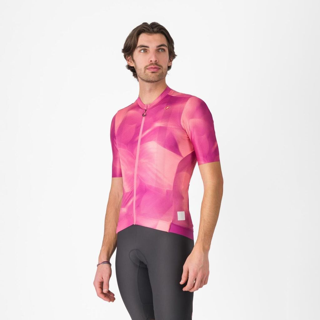 CASTELLI Kurzarm Fahrradtrikot - GIRO ESPRESSO - Rosa M