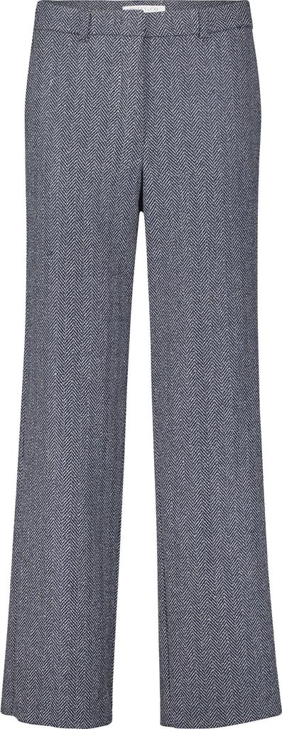 Figurumspielende High Waist Fischgrat-Anzughose, Schrittlänge 80 cm, Fussweite 52 cm