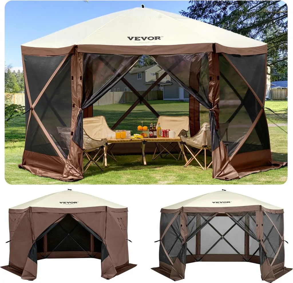 Tente pop-up anti-moustique 3x3m pour profiter du jardin sans piqûres