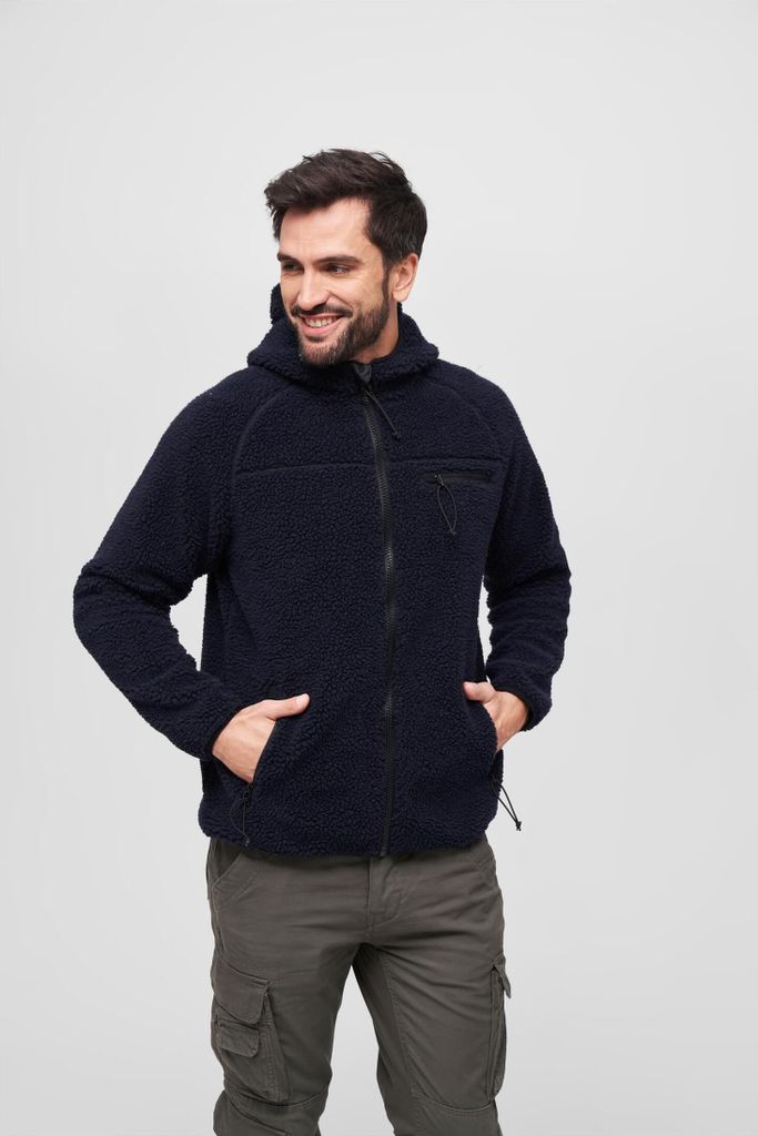 Brandit Teddyfleece Outdoorjacke mit Kapuze Größe XL Farbe Produktbild 