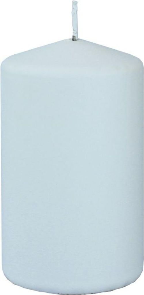 INNA-Glas Stumpenkerze LYCANTHIA, Frosted Pastel, himmelblau, 10cm, Ø6cm, 33h - Votivkerze