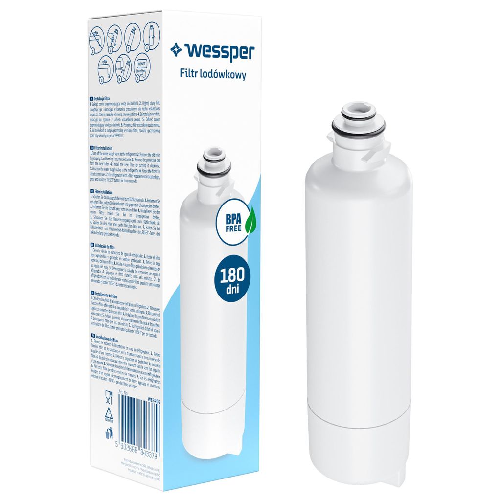 Wessper Wasserfilter für Kühlschrank – Ersatz für Bosch 11032518, Ultra Clarity Pro, 11025825, 12028325, 11032531