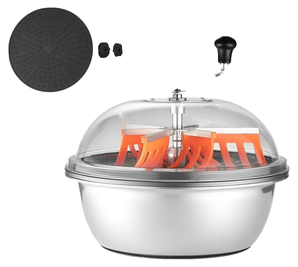 Tondeuse à herbe pour jardin et bordures, bol 48 cm et lames inox durables