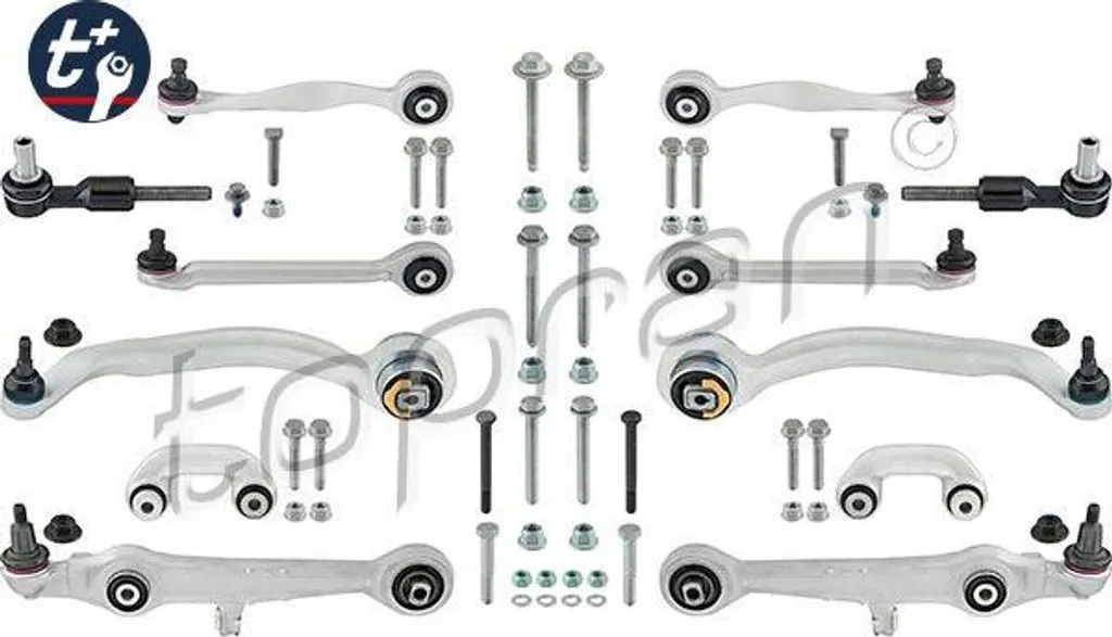 Bras de suspension renforcés TOPRAN 114 522 type OE 8D0498KIT98 A4