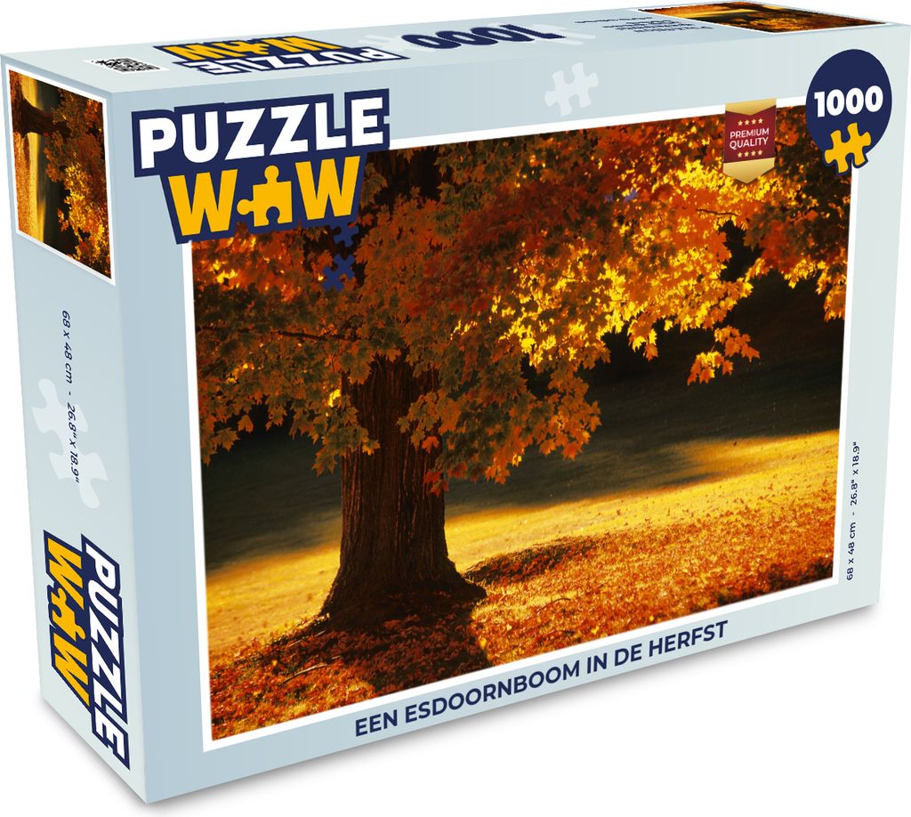MuchoWow Puzzle 1000 Teile Ein Ahornbaum im Herbst - Erwachsene - Rätsel