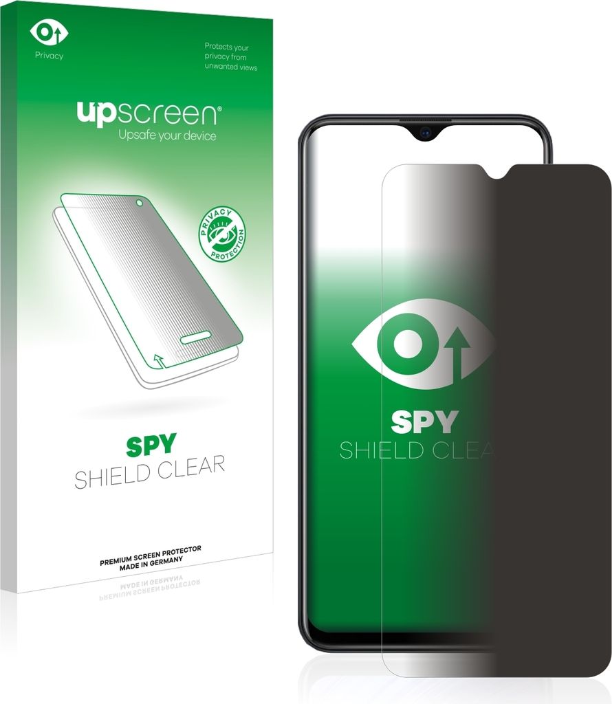 Für Xiaomi Redmi Note 8T Sichtschutzfolie Schutzfolie upscreen Anti-Spy Privacy Sichtschutz Blickschutz Display Schutz Folie Blaulichtfilter