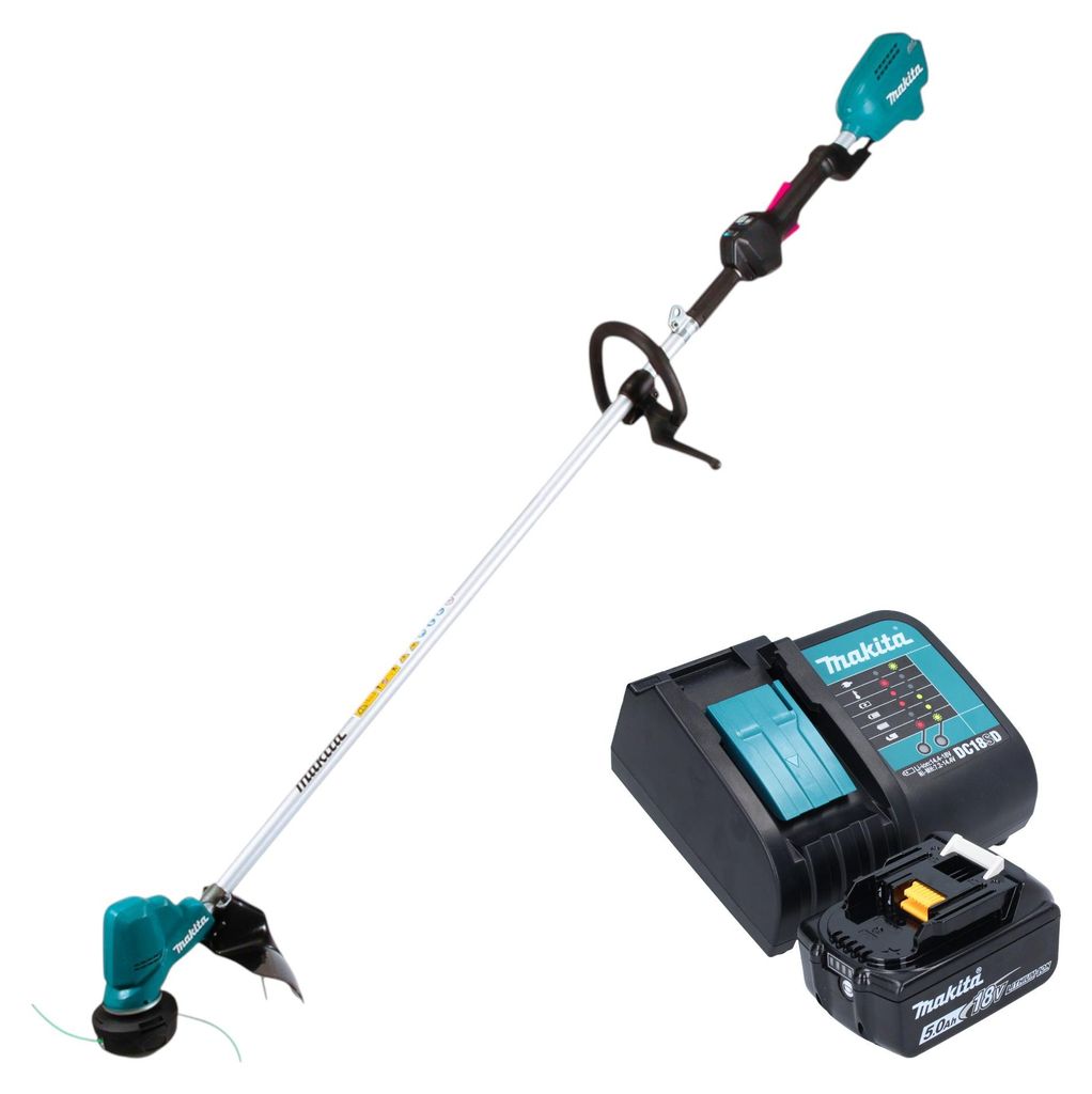 Makita DUR 190 LSTX9 Akku Rasentrimmer 18 V 300 mm Brushless + 1x Akku 5,0 Ah + Ladegerät
