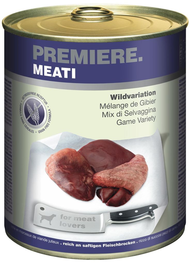 Premiere Hund Meati Wildvariationen 6x800g Produktbild 