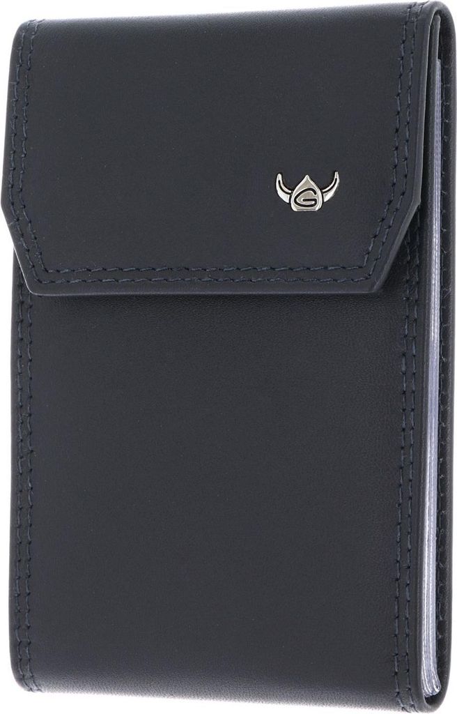 Golden Head Leder Polo RFID Protect Kartenetui 4425 Marineblau dunkelblau