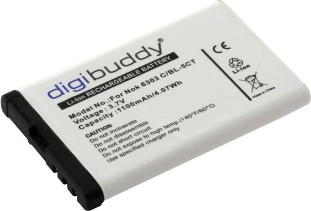 digibuddy Akku kompatibel zu Nokia 6303 classic/6730 Produktbild 