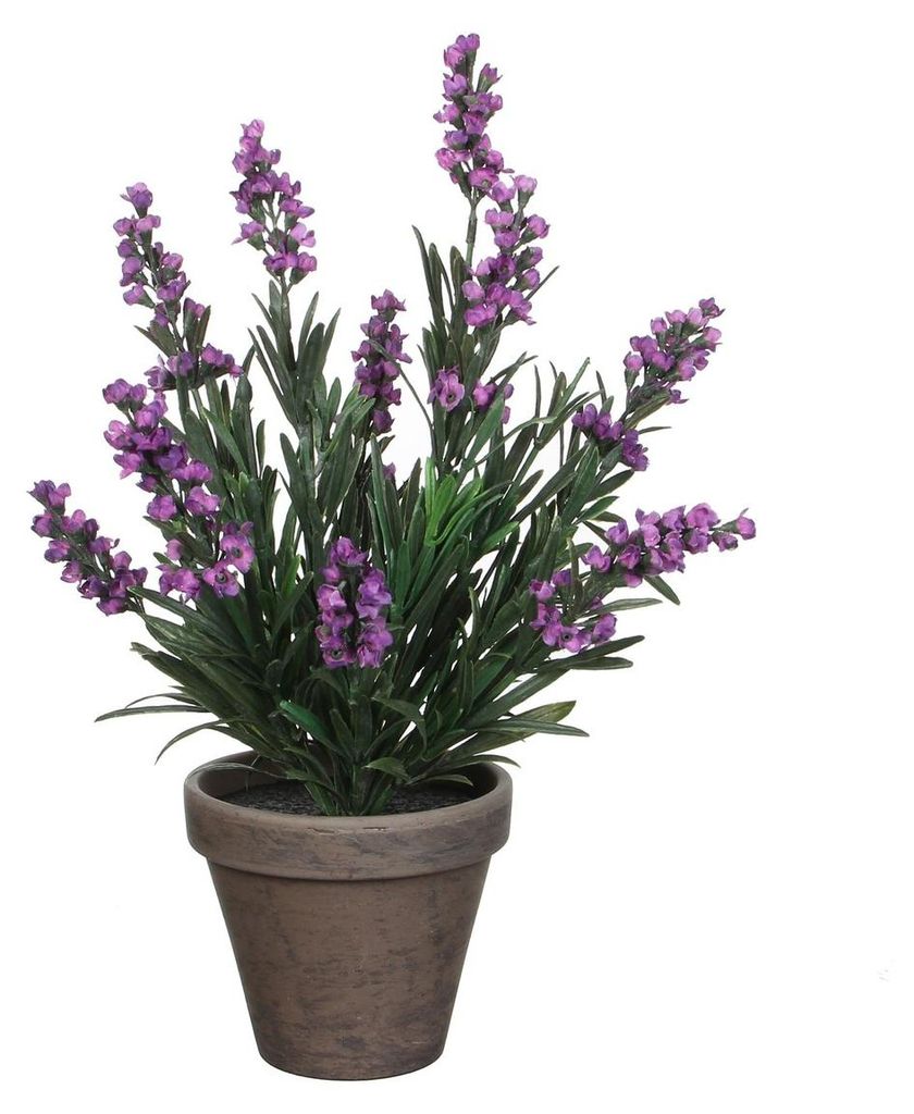 Kunstpflanze Lavendel Ø 20 H 33 cm violett Produktbild 