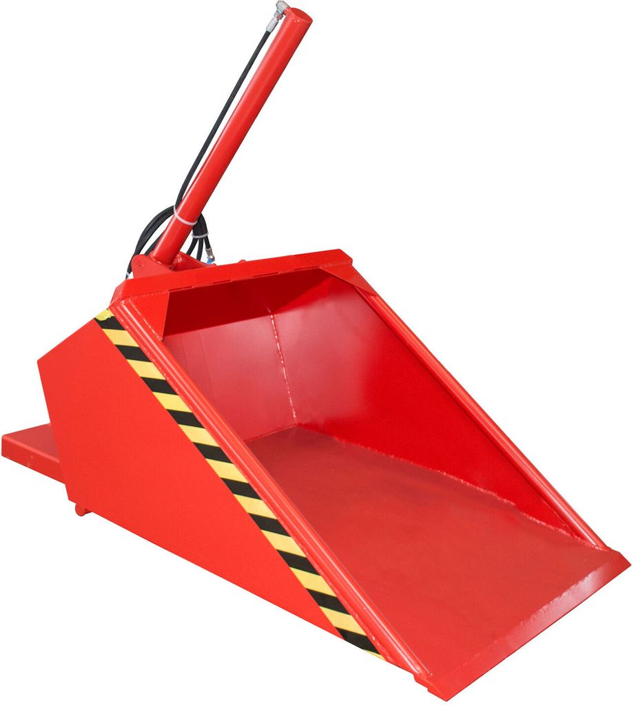 BAUER Staplerschaufel hydraulisch - 500 l - 1.000 kg - Doppelgelenk - feuerrot