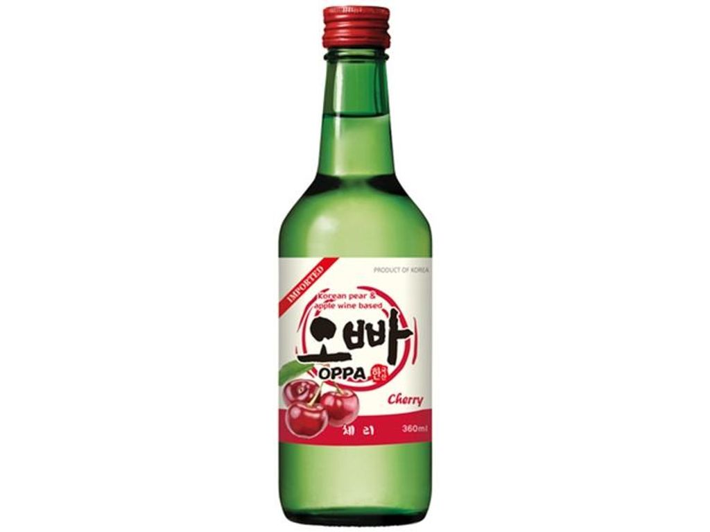 Oppa Soju Kirsch 360ml | Koreanische Spirituose | CHERRY | Produktbild 