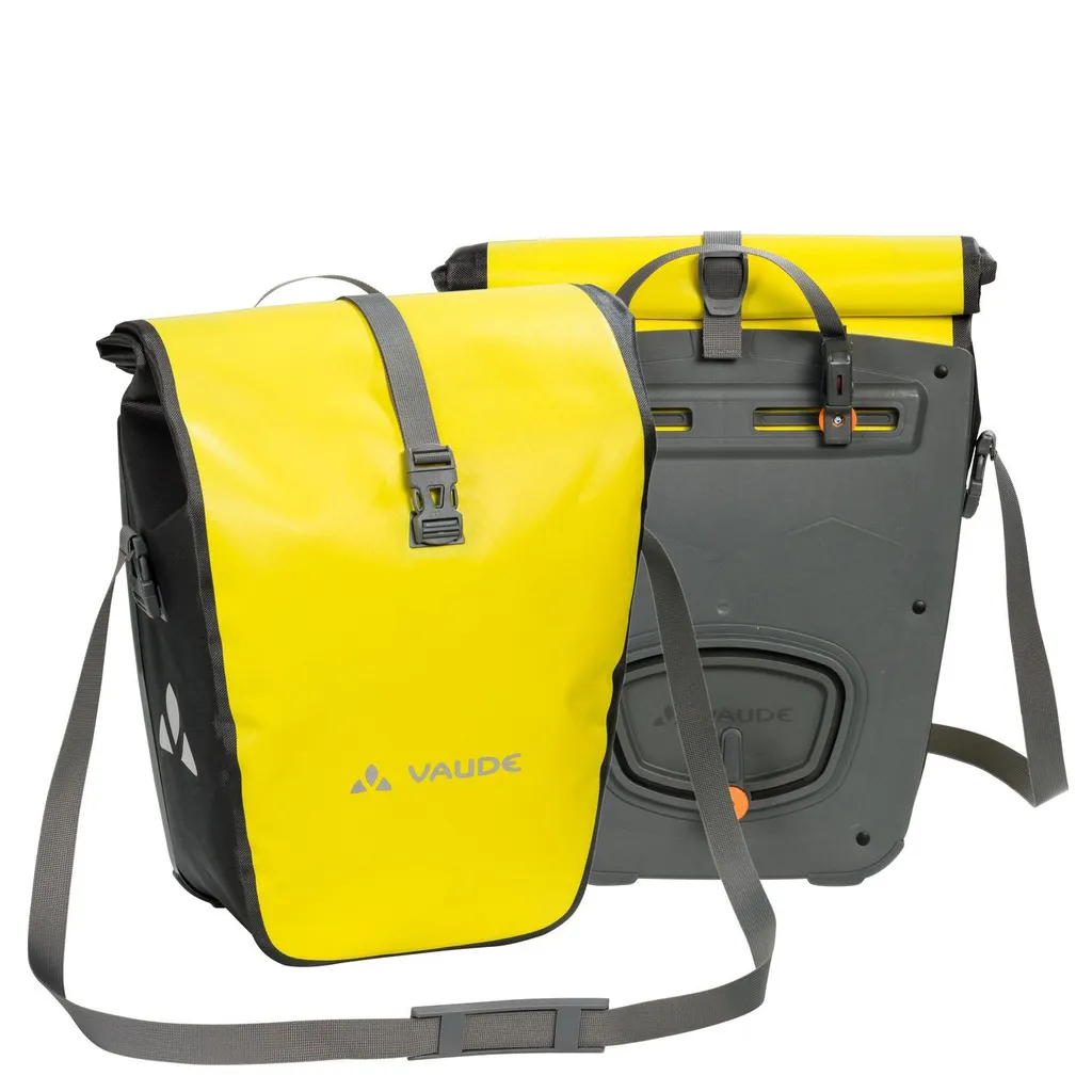 VAUDE Aqua Back Sacoches Arrière Vélo 48L Imperméables Noir et Jaune