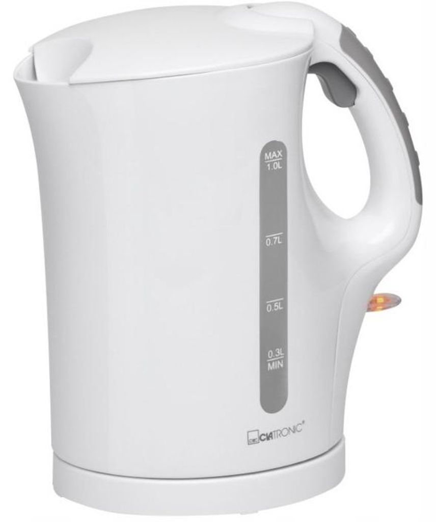 Clatronic WK 3834, 1 l, 900 W, Biały, Wskaźnik poziomu Zdjęcie produktu 
