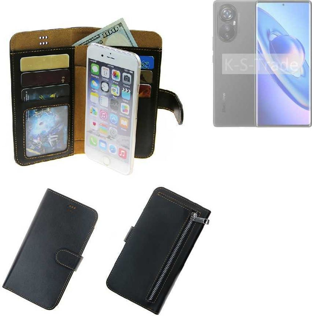 K-S-Trade Schutz Hülle kompatibel mit Blackview A2000 Pro Klapphülle Case Phone cover Slim Handytasche Handy Hülle schwarz aus Kunstleder (1 Stk)
