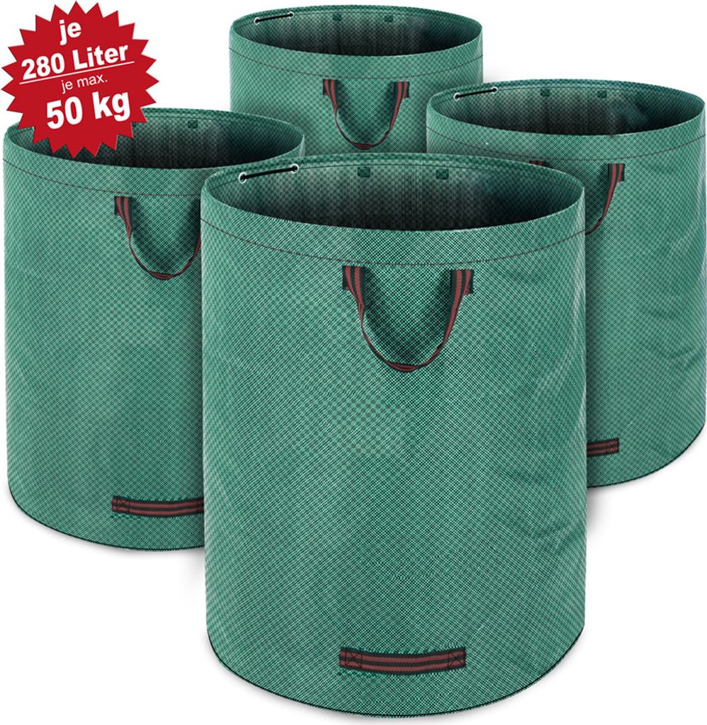 GARDEBRUK® Gartenabfallsack 4x280 Liter 50 kg Belastbarkeit Produktbild 3