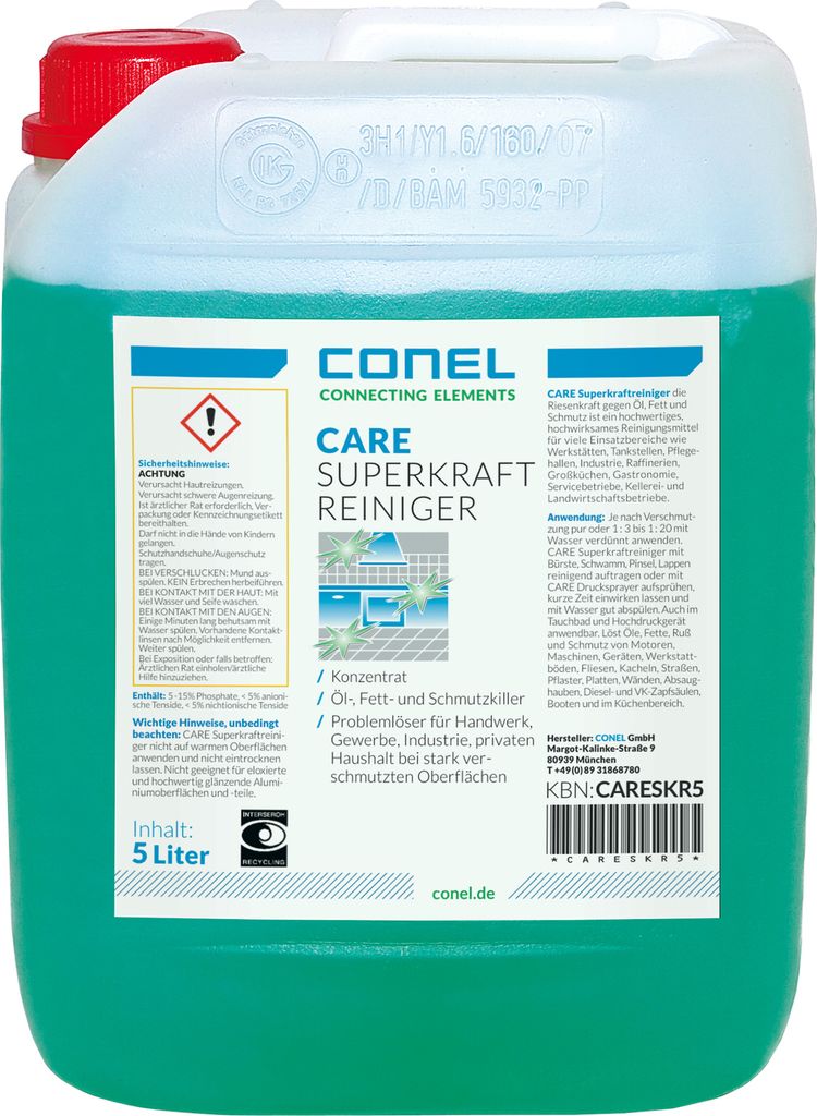 CONEL CARE Superkraftreiniger 5L, Konzentrat