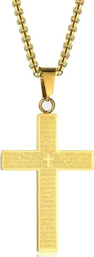 Collana Croce Oro KP22865: Il Tuo Alleato di Stile Ogni Giorno