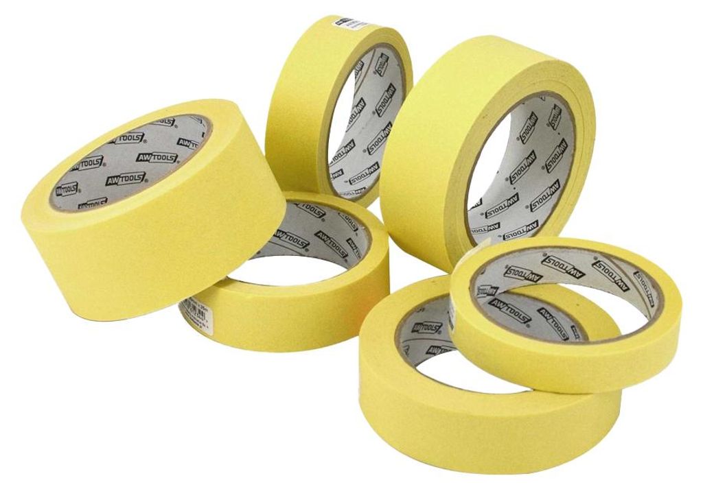 AW Tools - Abdeckband AW1396 (25000 mm x 19 mm) (Gelb)