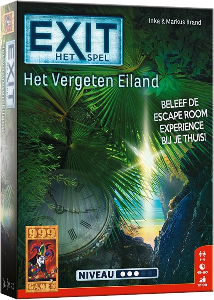 999 Games - EXIT - Het Vergeten Eiland - Breinbreker - Escape Room Spel
