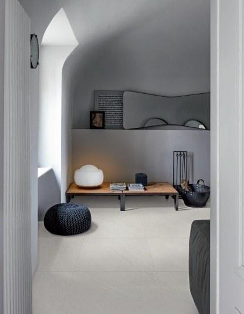 CASA39 Fliesen Steinoptik Weiss 75x75 cm Marazzi Mystone Lavagna