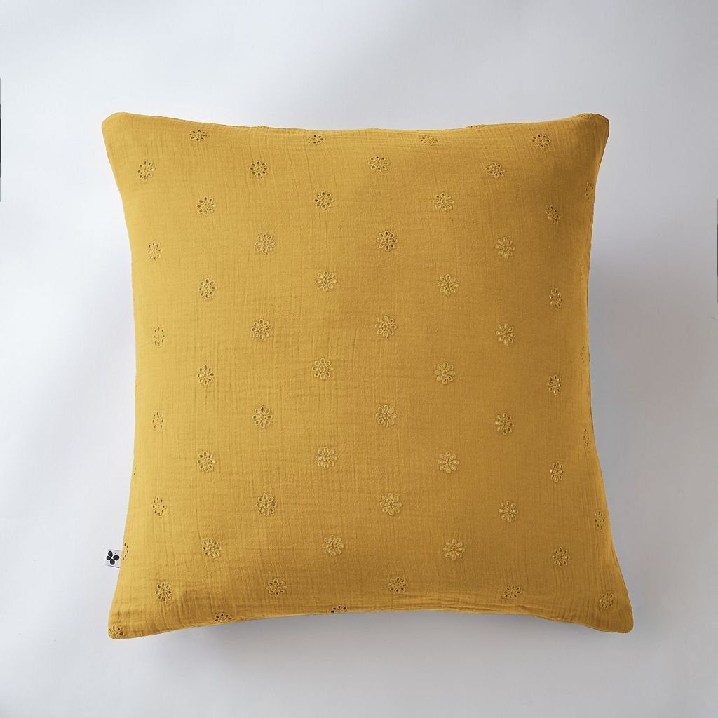 Kissenbezug 60 x 60 cm GAÏA BOHO Safran