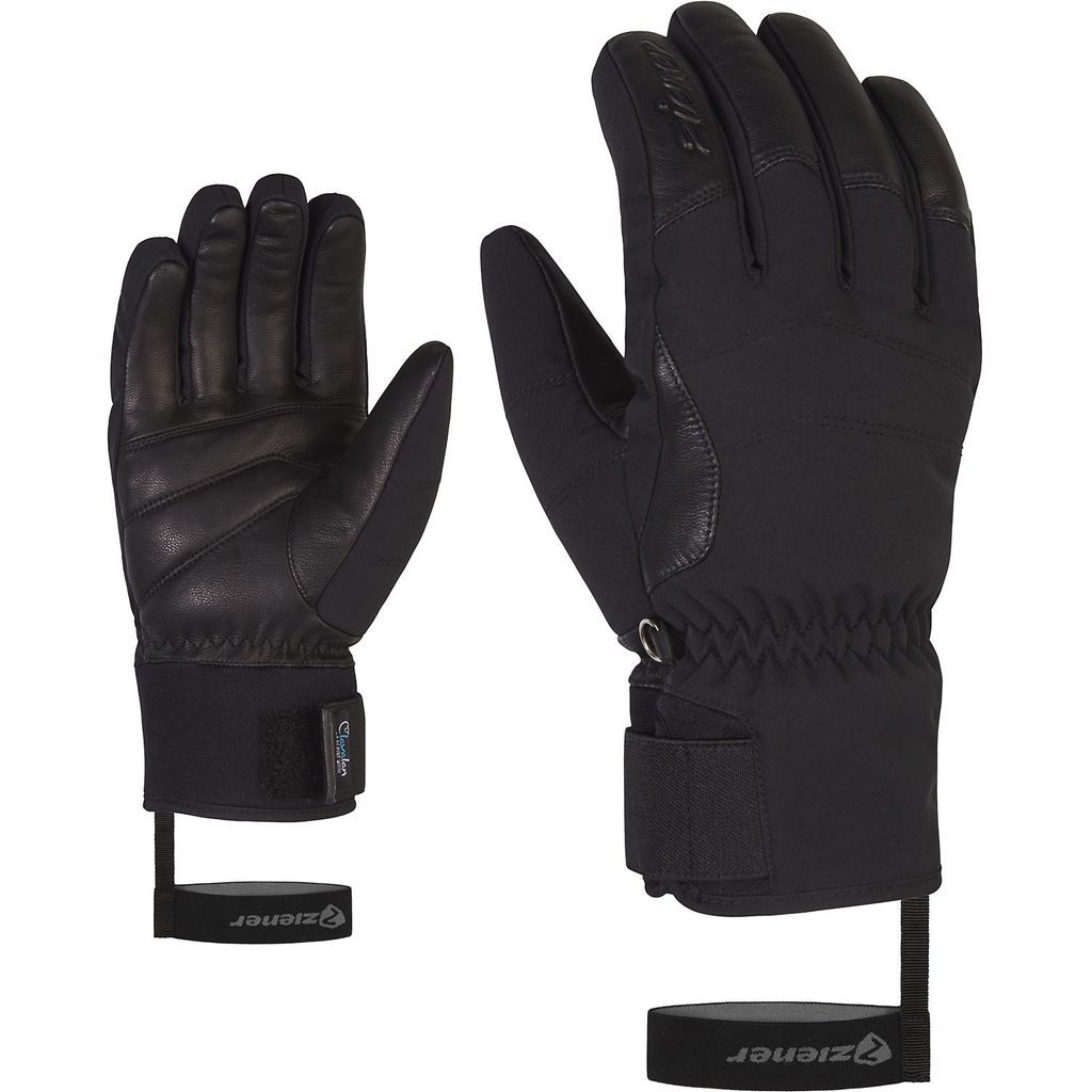Ziener KALE AS AW lady glove Damen Skihandschuhe schwarz 6,5