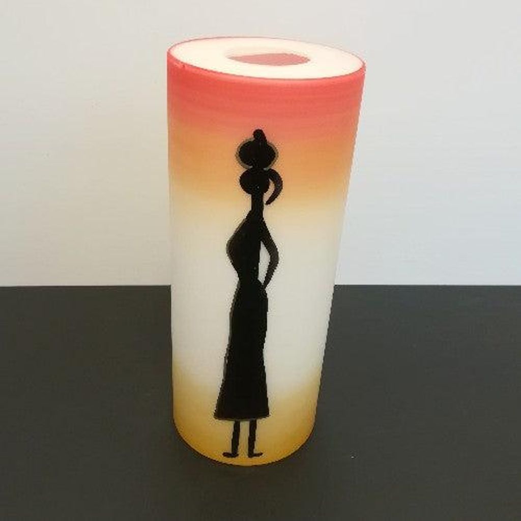 ESTO Zylinder Lampenglas E27 – Ersatzglas in Orange für Produktbild 