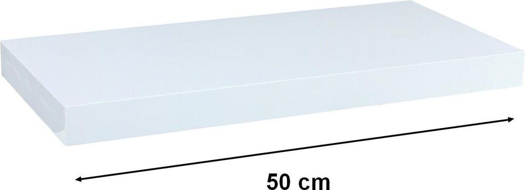 Stilista Nástěnná police Volato, 50 cm, bílá Obrázek produktu 
