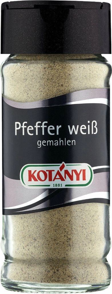 Pepe bianco Kotanyi macinato 39 g in barattolo da 80 ml Immagine del prodotto 