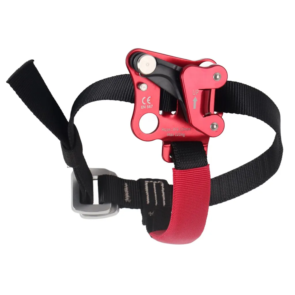 Accessoire d'assurage pour remontée sur corde en escalade et paroi