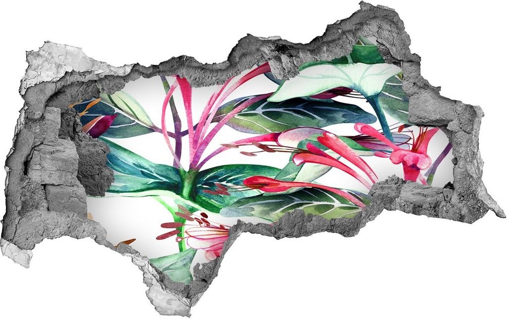 Selbstklebender Loch-3D-Aufkleber 95x73 cm Geißblatt Produktbild 