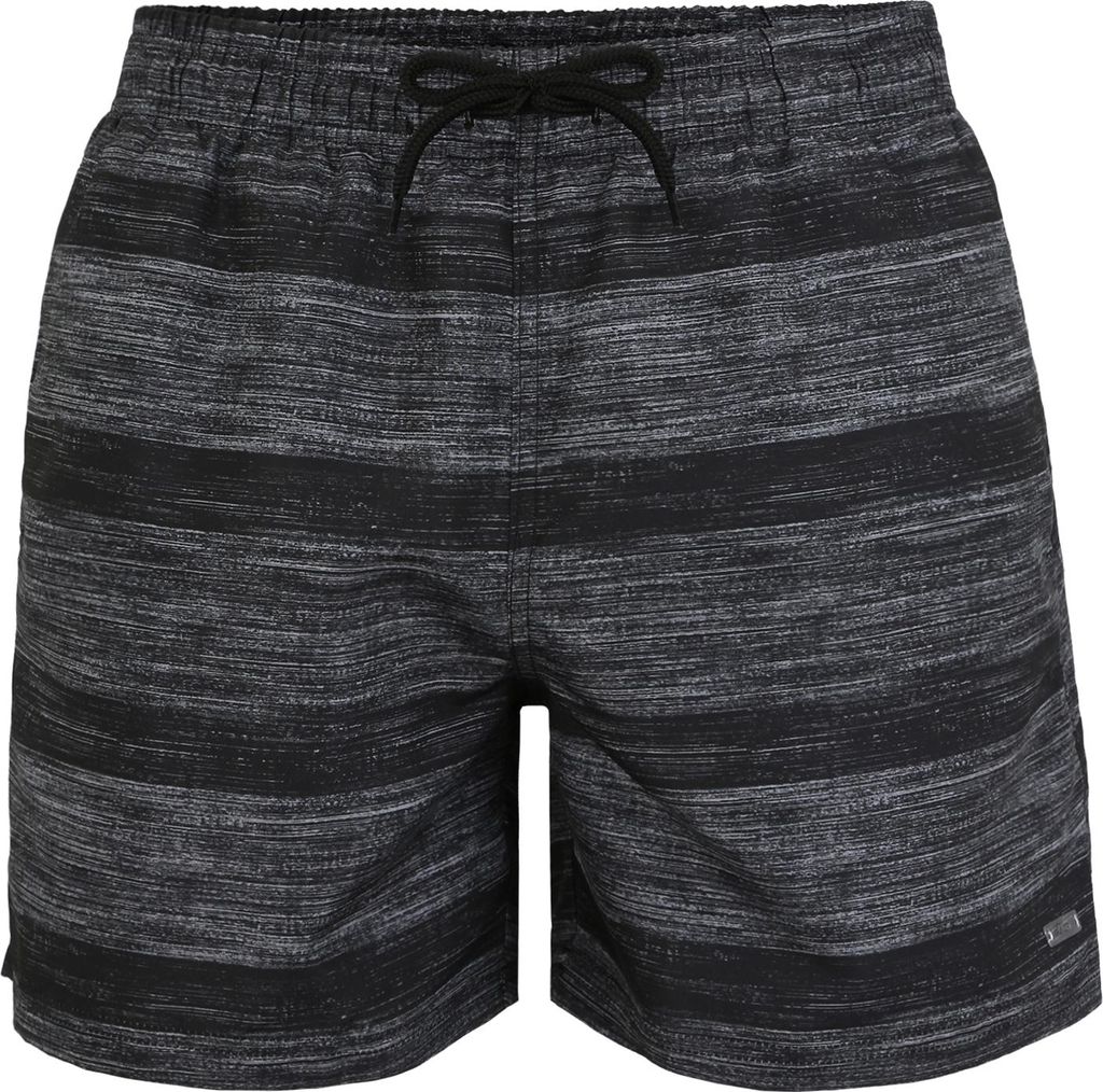 s.Oliver Badeshorts schwarz-grau Größe L