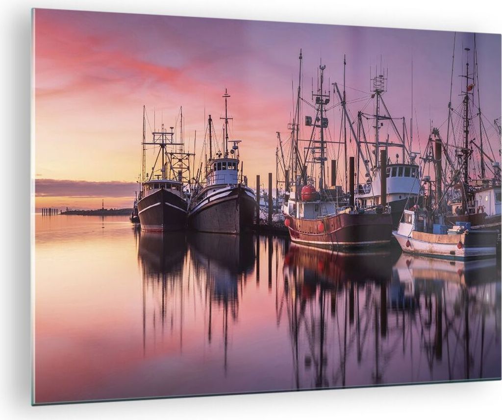 Bilder auf glas - Einteilig - Marina Westen Die Sonne - 70x50cm - Glasbilder - Wandbilder - Bilder - zum Aufhängen bereit - Wanddekoration aus Gla...