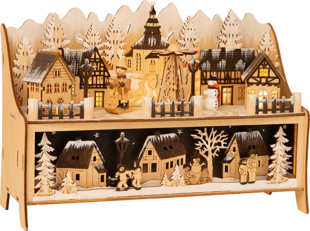 piccolo piede Natale lampada decorativa sogno d'inverno Immagine del prodotto 