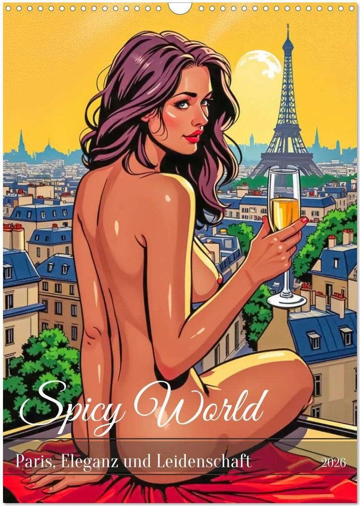 Spicy World - Paris, Eleganz und Leidenschaft (Wandkalender 2026 DIN A3 hoch), CALVENDO Monatskalender