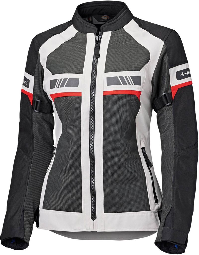 Held Tropic 4 Mesh Damen Motorrad Textiljacke, grau/rot, L Produktbild 