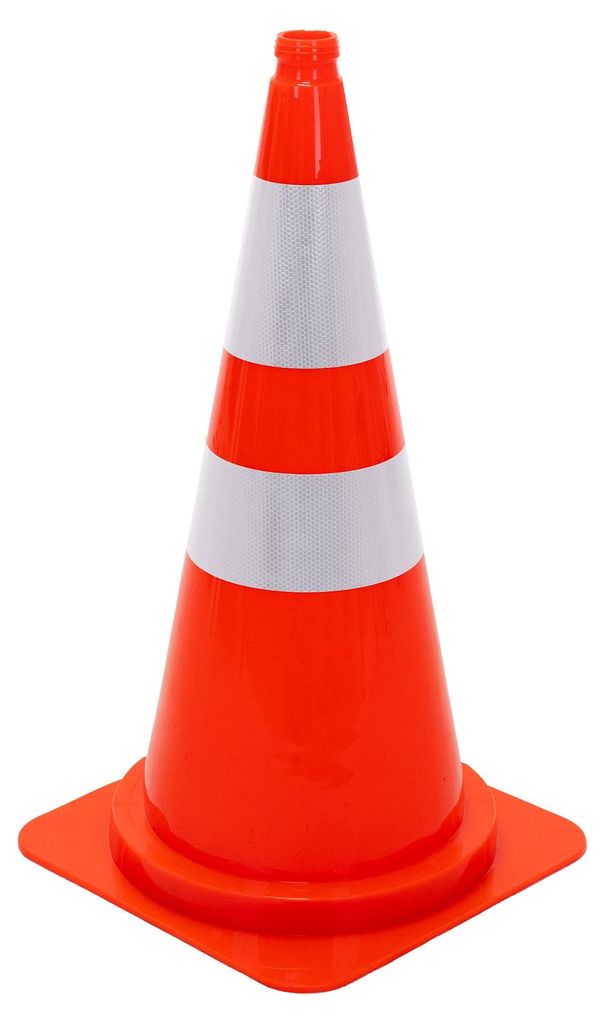 ECD Germany Pylonen groß 75 cm Verkehrshütchen Orange Produktbild 