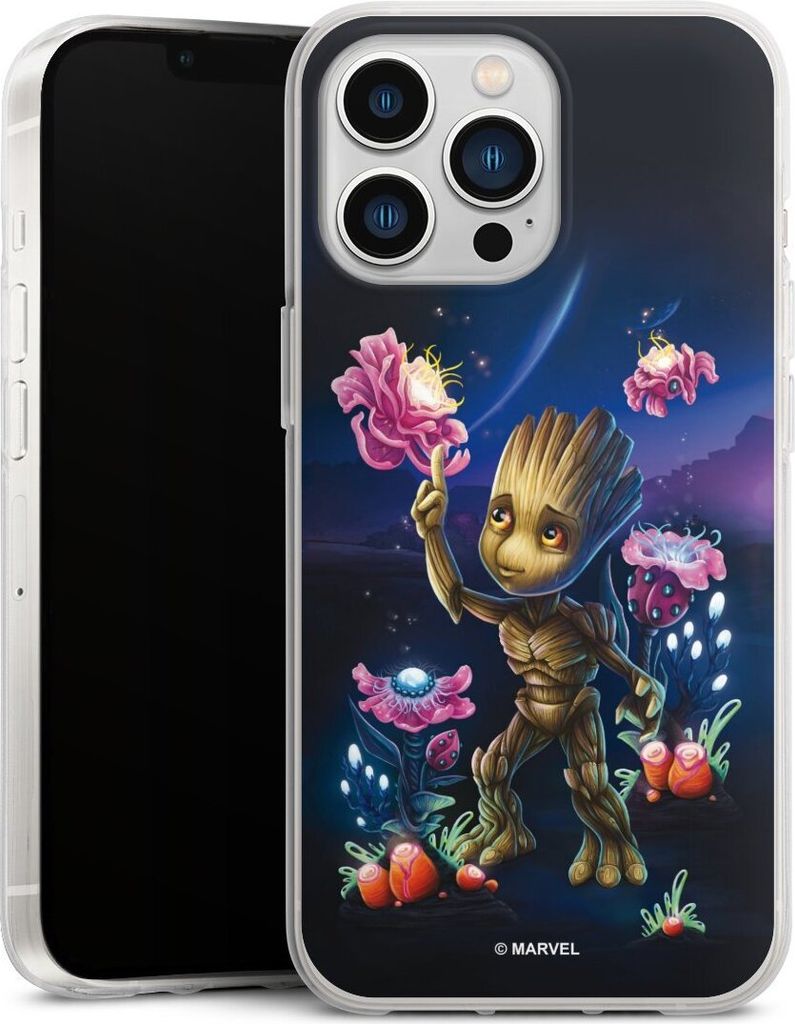 DeinDesign Handyhülle für Apple iPhone 13 Pro Silikon Hülle Case Smartphone Schutzhülle Marvel Guardians Of The Galaxy Baby Groot