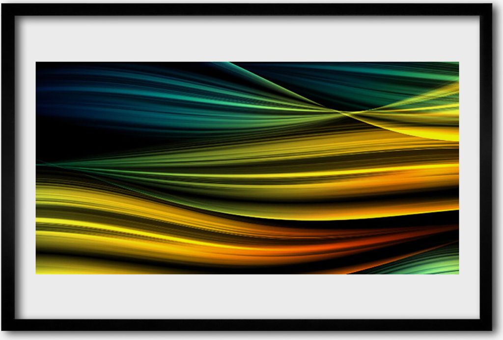 Bild 60x40 MDF-Rahmen Wandkunst Abstraction Graphics