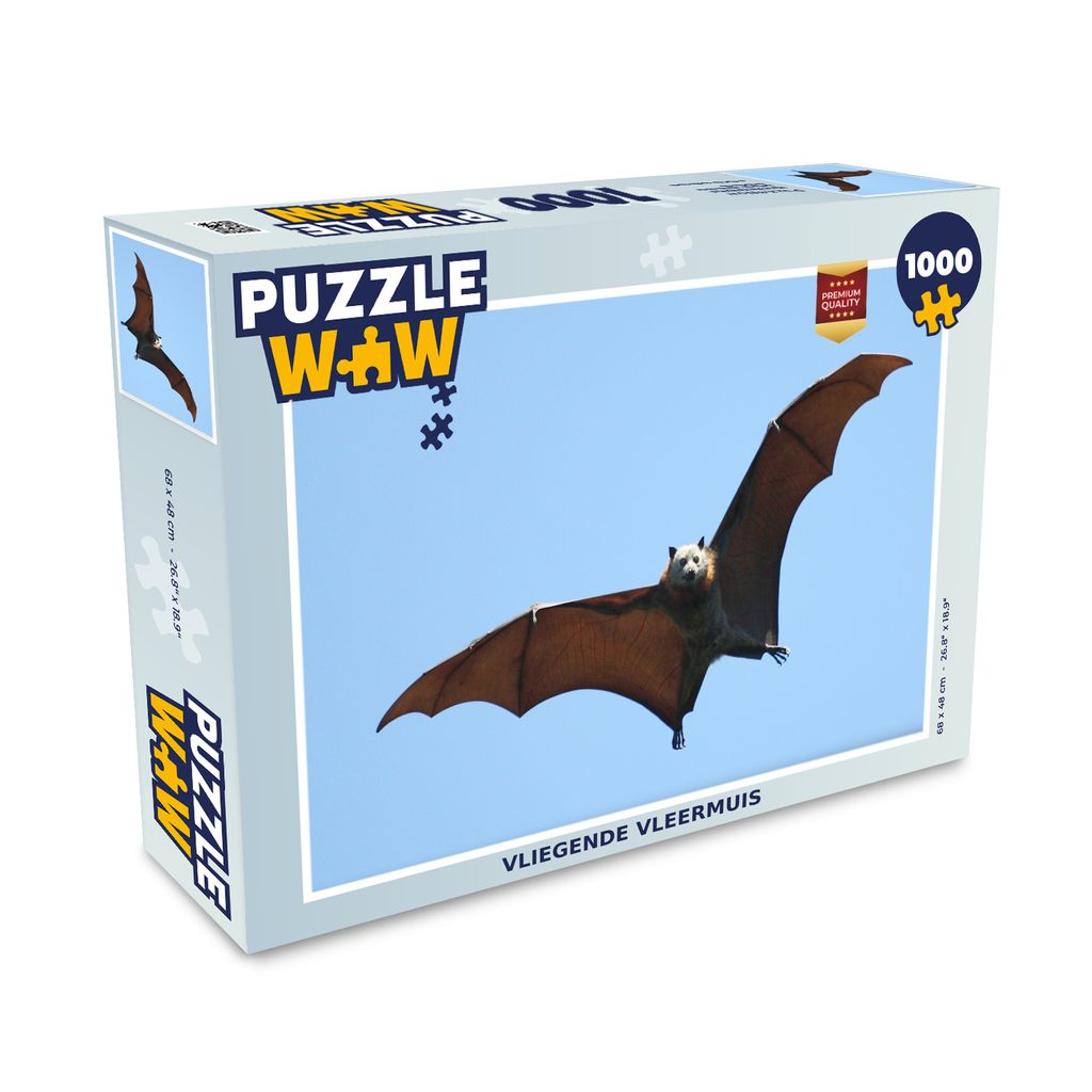 MuchoWow Puzzle 1000 Teile Fledermaus - Luft - Flügel - Erwachsene - Rätsel