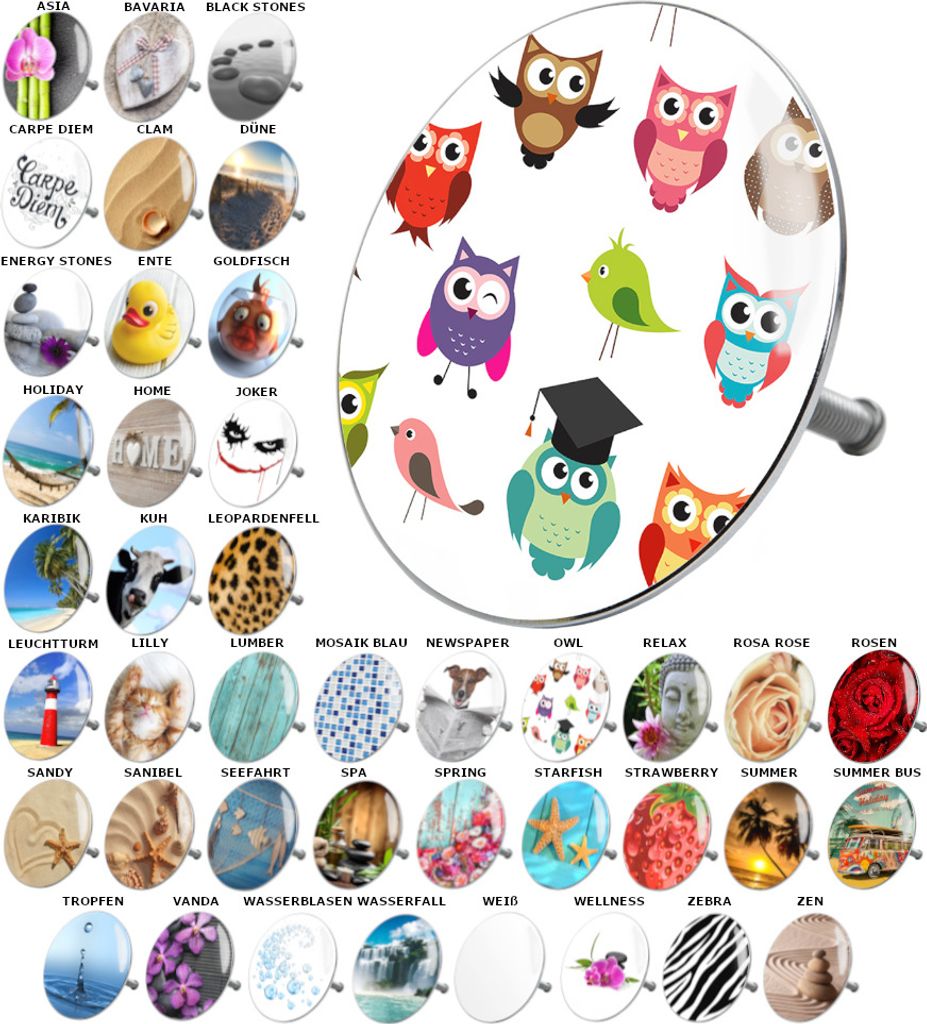 SANILO® Badewannenstöpsel Owl Produktbild 